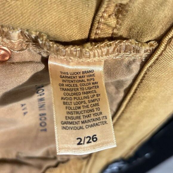 Lucky Brand Jeans Womens Size 26 Mid Rise Crop Mini Boot Ava Button Fly - Picture 6 of 7